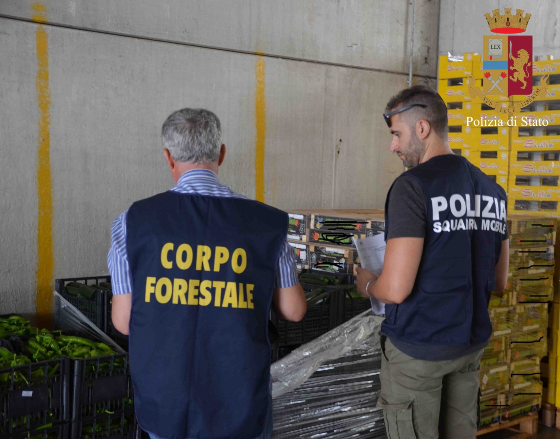 La polizia di stato effettua controlli al mercato ortofrutticolo di ... Po li zi a di stato